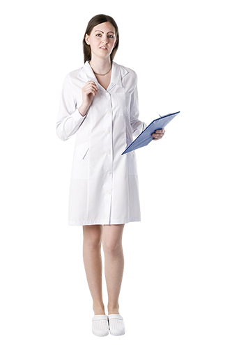 CAMICE DONNA TRENDY: camice bianco donna dal taglio innovativo specifico per ottici farmacisti...